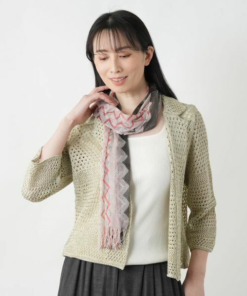 Leilian / レリアン マフラー・ショール・スヌード・ストール | 柄ストール【FILATESS】 | 詳細7