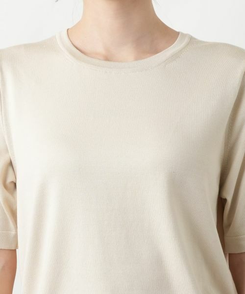 Leilian / レリアン ニット・セーター | ライン配色半袖ニット | 詳細15