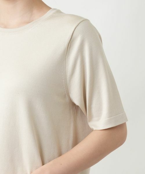 Leilian / レリアン ニット・セーター | ライン配色半袖ニット | 詳細17