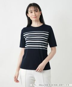 Leilian / レリアン ニット・セーター | ラメボーダーニット【ROCHAS Premiere】