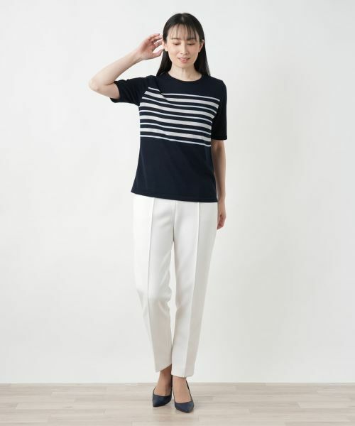 Leilian / レリアン ニット・セーター | ラメボーダーニット【ROCHAS Premiere】 | 詳細1