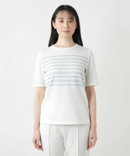 Leilian / レリアン ニット・セーター | ラメボーダーニット【ROCHAS Premiere】 | 詳細7