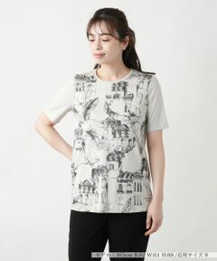 21SS定価4.6万LeilianレリアンCINZIACALDI 切替カットソー トップス