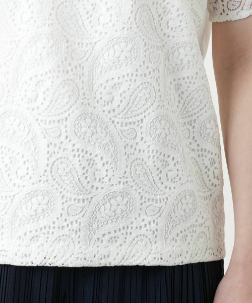 Leilian / レリアン カットソー | レース切替カットソー | 詳細10