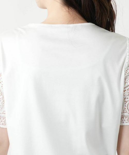 Leilian / レリアン カットソー | レース切替カットソー | 詳細8