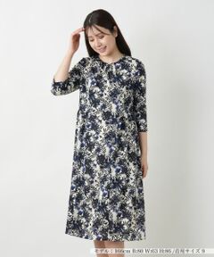 レリアン Leilian★１枚で活躍♪青系花柄ロングワンピース ワンピース | Leilian (Women)/レリアン | 三越伊勢丹オンライン