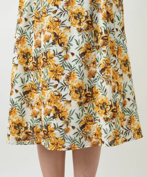 Leilian / レリアン ドレス | ボタニカル柄フレアワンピース | 詳細14