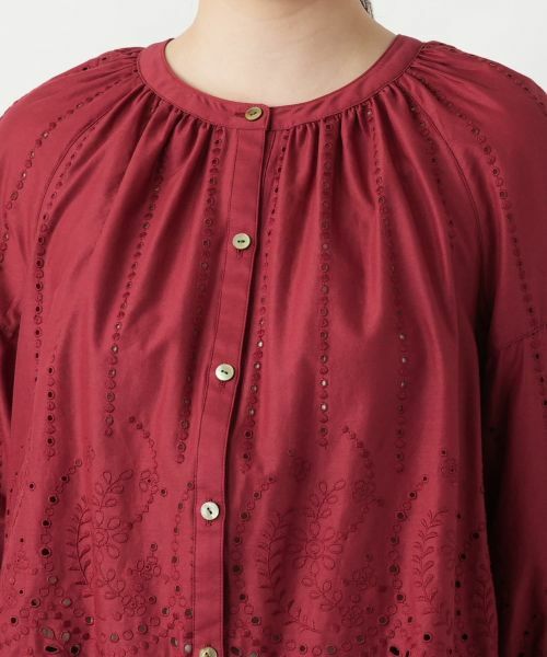 Leilian / レリアン シャツ・ブラウス | レースバンドカラーブラウス | 詳細10