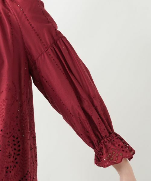 Leilian / レリアン シャツ・ブラウス | レースバンドカラーブラウス | 詳細12