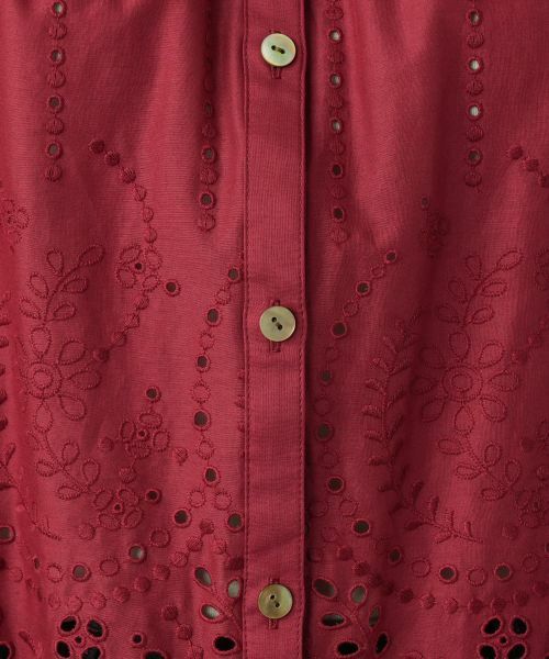 Leilian / レリアン シャツ・ブラウス | レースバンドカラーブラウス | 詳細14