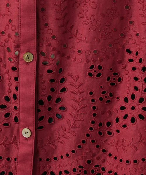 Leilian / レリアン シャツ・ブラウス | レースバンドカラーブラウス | 詳細15