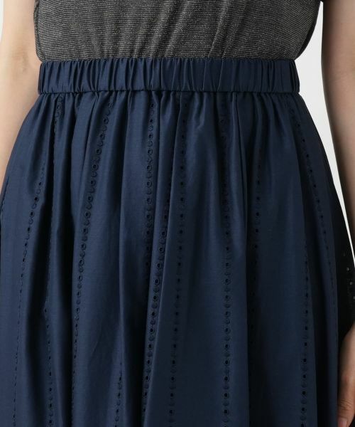 Leilian / レリアン ミニ・ひざ丈スカート | 刺繍フレアスカート | 詳細10