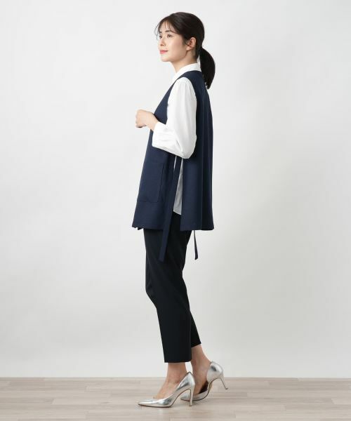 Leilian / レリアン テーラードジャケット | Vネックベスト | 詳細2