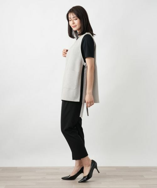 Leilian / レリアン テーラードジャケット | Vネックベスト | 詳細5