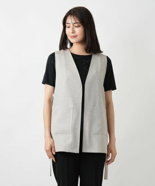 Leilian / レリアン テーラードジャケット | Vネックベスト | 詳細7