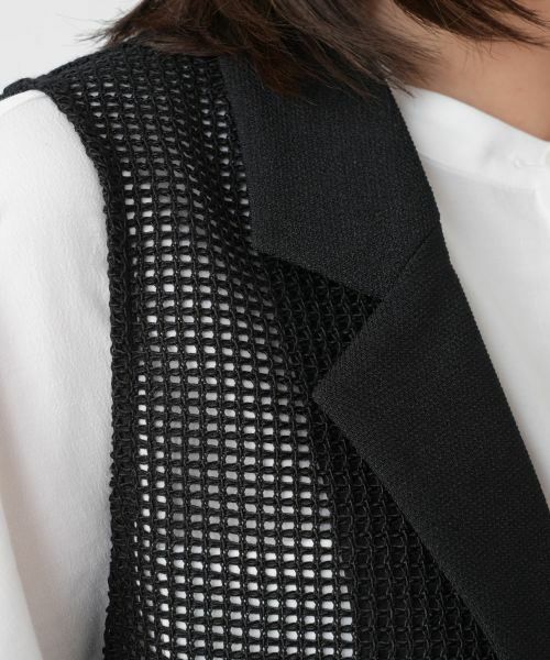 Leilian / レリアン テーラードジャケット | シアーベスト | 詳細11