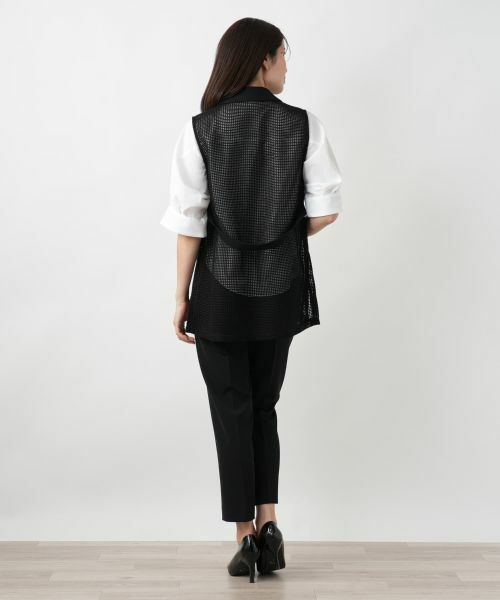 Leilian / レリアン テーラードジャケット | シアーベスト | 詳細3