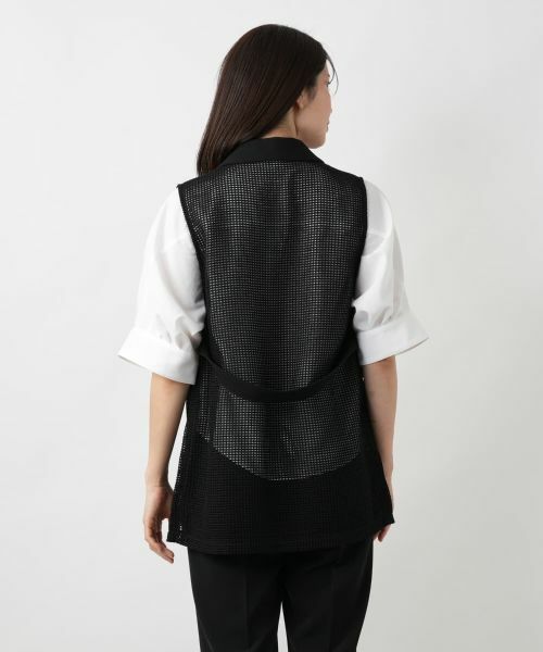 Leilian / レリアン テーラードジャケット | シアーベスト | 詳細6