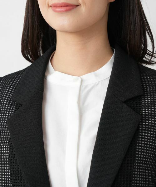 Leilian / レリアン テーラードジャケット | シアーベスト | 詳細7