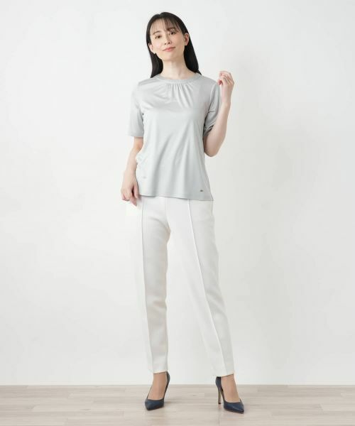 シルククルーネックカットソー （カットソー）｜Leilian