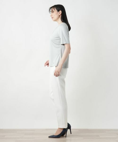 Leilian / レリアン カットソー | シルククルーネックカットソー | 詳細2