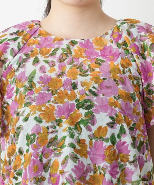 Leilian / レリアン シャツ・ブラウス | フラワープリントブラウス【Leilian WHITE LABEL】 | 詳細10