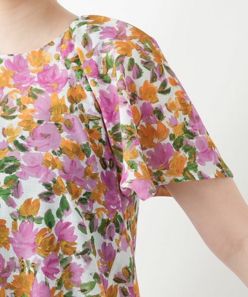 Leilian / レリアン シャツ・ブラウス | フラワープリントブラウス【Leilian WHITE LABEL】 | 詳細12