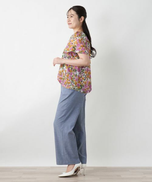 Leilian / レリアン シャツ・ブラウス | フラワープリントブラウス【Leilian WHITE LABEL】 | 詳細5