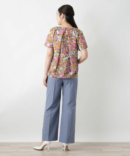 Leilian / レリアン シャツ・ブラウス | フラワープリントブラウス【Leilian WHITE LABEL】 | 詳細6