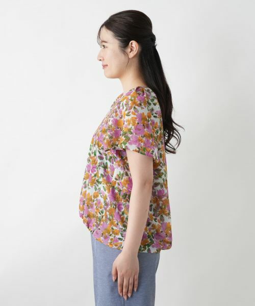 Leilian / レリアン シャツ・ブラウス | フラワープリントブラウス【Leilian WHITE LABEL】 | 詳細8