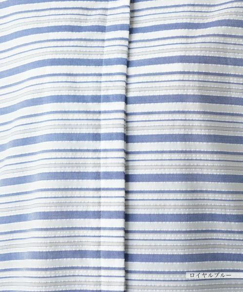 Leilian / レリアン シャツ・ブラウス | ボーダーオープンカラーシャツ【Leilian WHITE LABEL】 | 詳細14