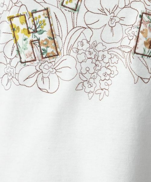 Leilian / レリアン Tシャツ | フラワー刺繍Tシャツ【Leilian WHITE LABEL】 | 詳細15