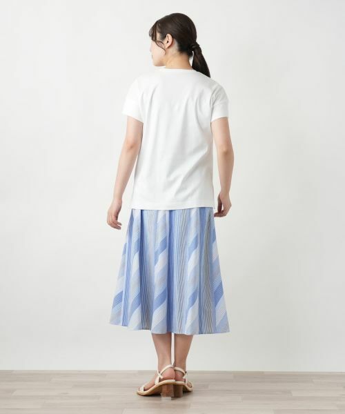 Leilian / レリアン Tシャツ | フラワー刺繍Tシャツ【Leilian WHITE LABEL】 | 詳細3