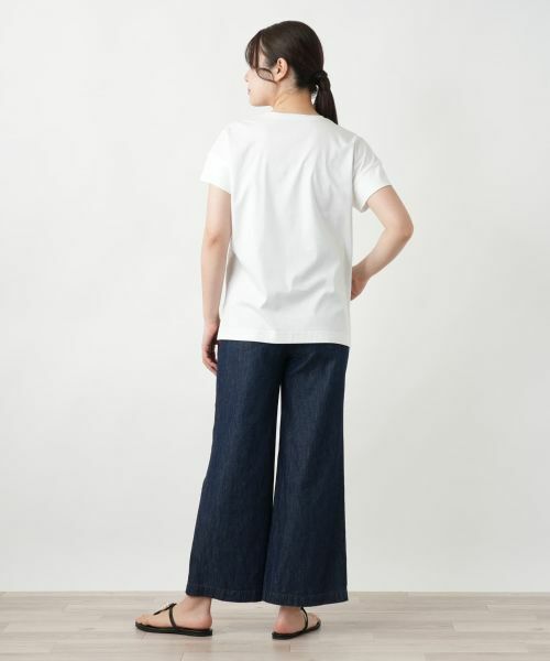 Leilian / レリアン Tシャツ | フラワー刺繍Tシャツ【Leilian WHITE LABEL】 | 詳細6