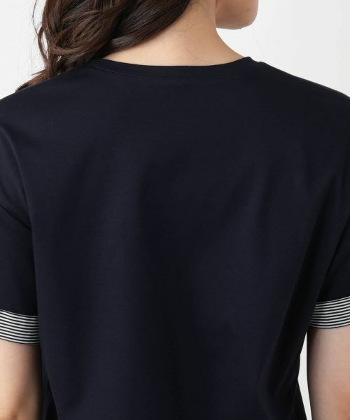 Leilian / レリアン Tシャツ | 刺繍クルーネックTシャツ【Leilian WHITE LABEL】 | 詳細12