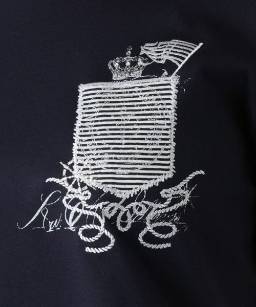 Leilian / レリアン Tシャツ | 刺繍クルーネックTシャツ【Leilian WHITE LABEL】 | 詳細16