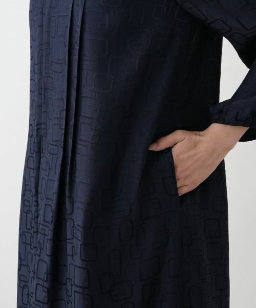 Leilian / レリアン ドレス | 幾何学柄フレアワンピース【セレモニー】【Leilian WHITE LABEL】 | 詳細10