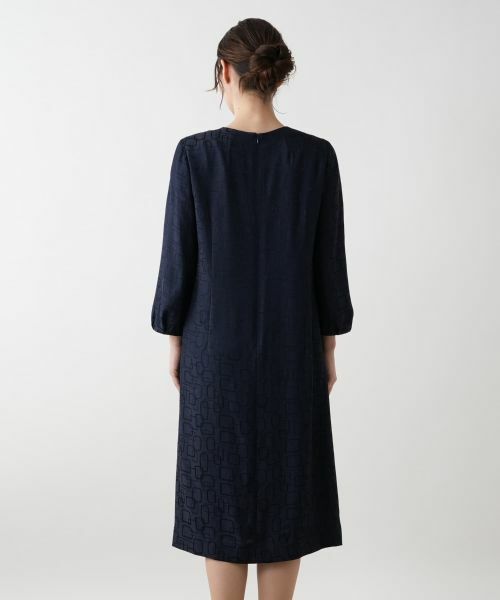 Leilian / レリアン ドレス | 幾何学柄フレアワンピース【セレモニー】【Leilian WHITE LABEL】 | 詳細6