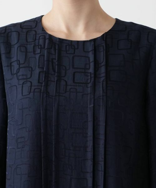 Leilian / レリアン ドレス | 幾何学柄フレアワンピース【セレモニー】【Leilian WHITE LABEL】 | 詳細7