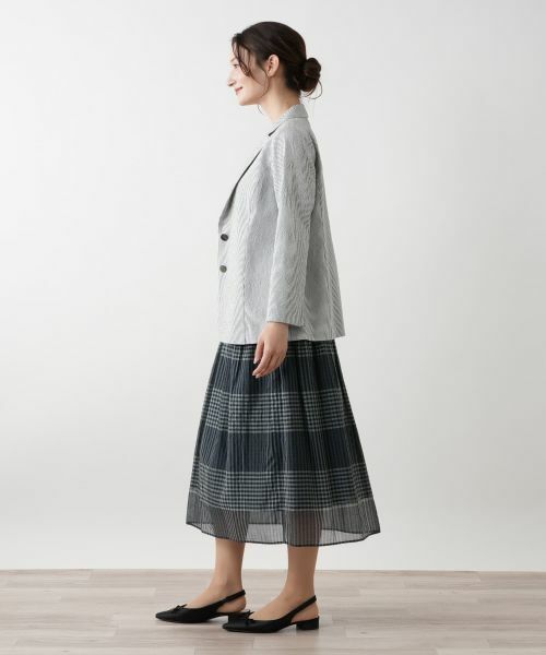 Leilian / レリアン テーラードジャケット | ストライプジャケット【Leilian WHITE LABEL】 | 詳細2