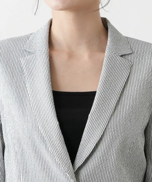 Leilian / レリアン テーラードジャケット | ストライプジャケット【Leilian WHITE LABEL】 | 詳細7