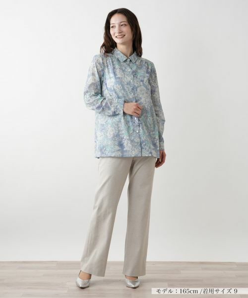 Leilian / レリアン シャツ・ブラウス | ボタニカル柄ブラウス【Leilian WHITE LABEL】 | 詳細1
