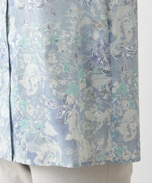 Leilian / レリアン シャツ・ブラウス | ボタニカル柄ブラウス【Leilian WHITE LABEL】 | 詳細10