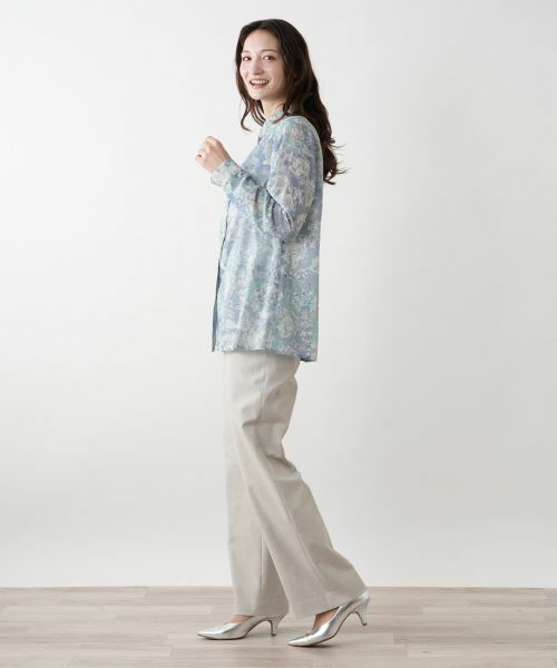 Leilian / レリアン シャツ・ブラウス | ボタニカル柄ブラウス【Leilian WHITE LABEL】 | 詳細2