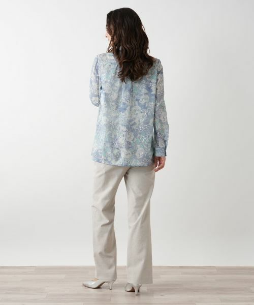 Leilian / レリアン シャツ・ブラウス | ボタニカル柄ブラウス【Leilian WHITE LABEL】 | 詳細3