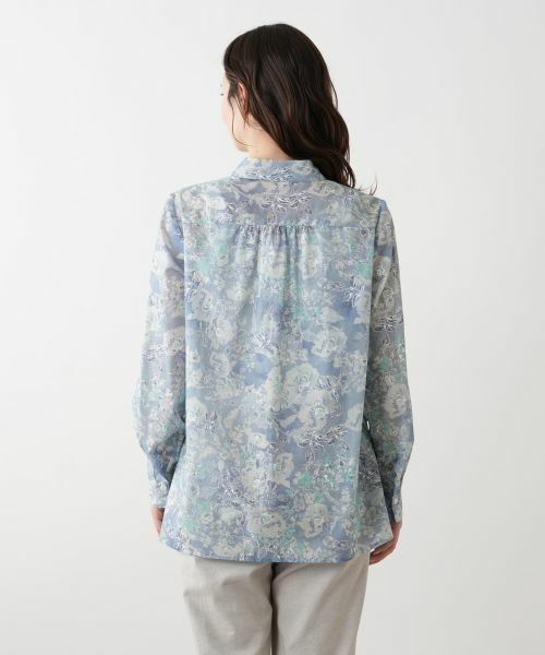 Leilian / レリアン シャツ・ブラウス | ボタニカル柄ブラウス【Leilian WHITE LABEL】 | 詳細6