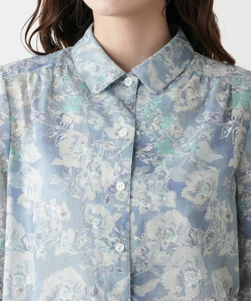 Leilian / レリアン シャツ・ブラウス | ボタニカル柄ブラウス【Leilian WHITE LABEL】 | 詳細7