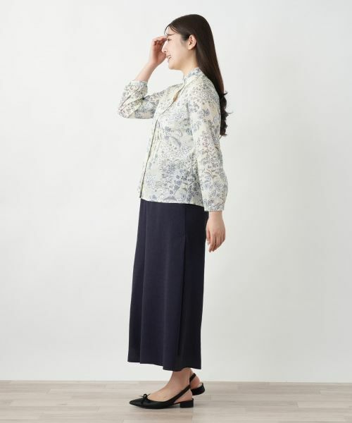 Leilian / レリアン シャツ・ブラウス | プリントスタンドカラーブラウス【Leilian WHITE LABEL】 | 詳細2