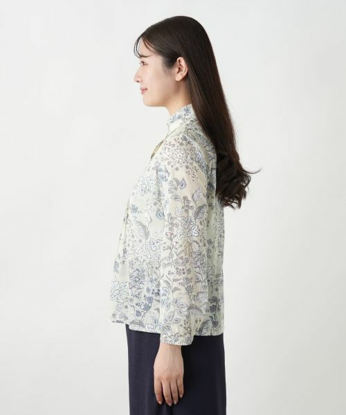 Leilian / レリアン シャツ・ブラウス | プリントスタンドカラーブラウス【Leilian WHITE LABEL】 | 詳細5