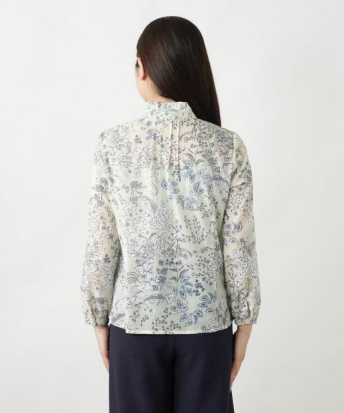 Leilian / レリアン シャツ・ブラウス | プリントスタンドカラーブラウス【Leilian WHITE LABEL】 | 詳細6